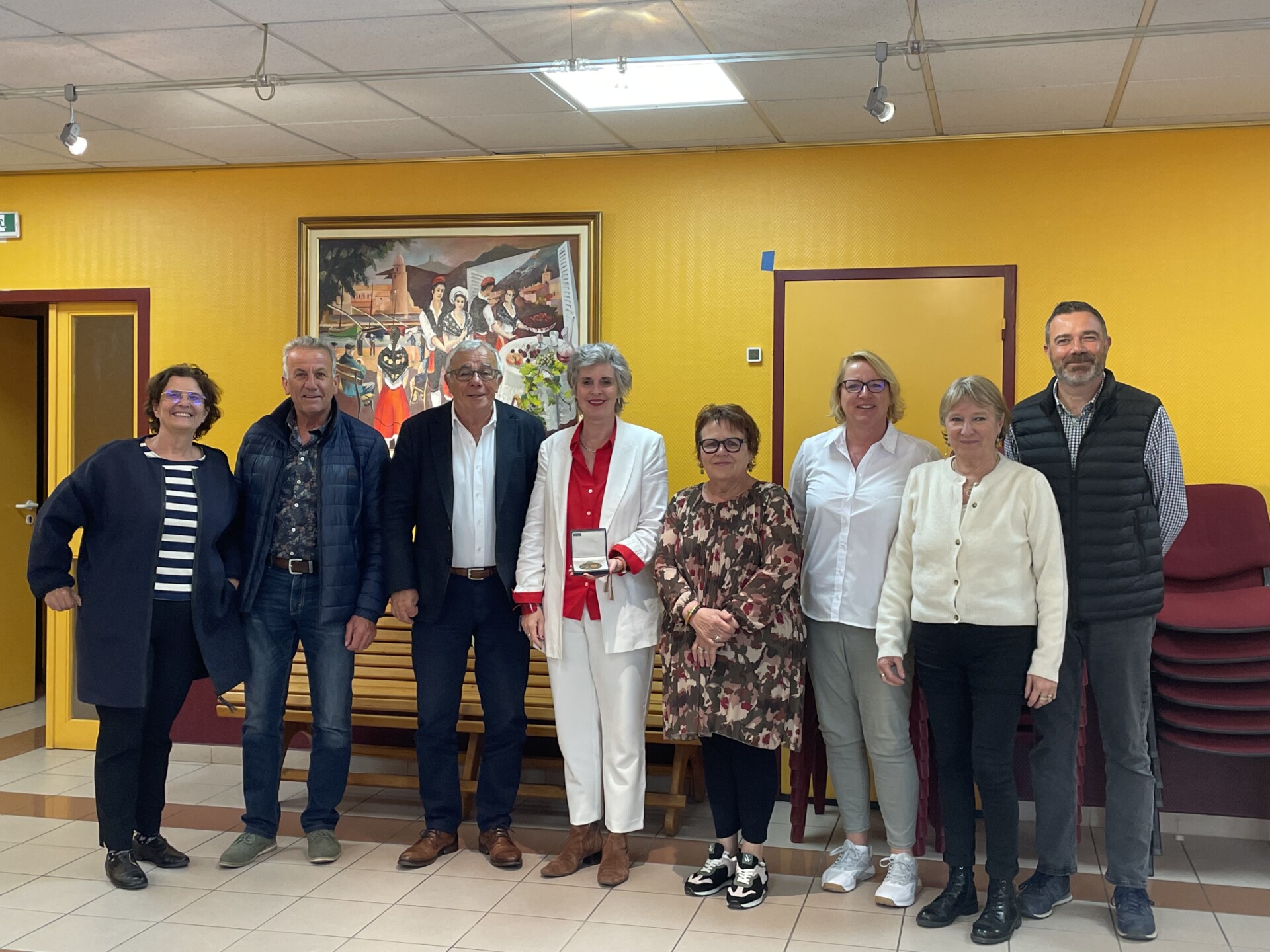 Visite de Mme La Sous-Préfète de Céret Clara Thomas à Sorède