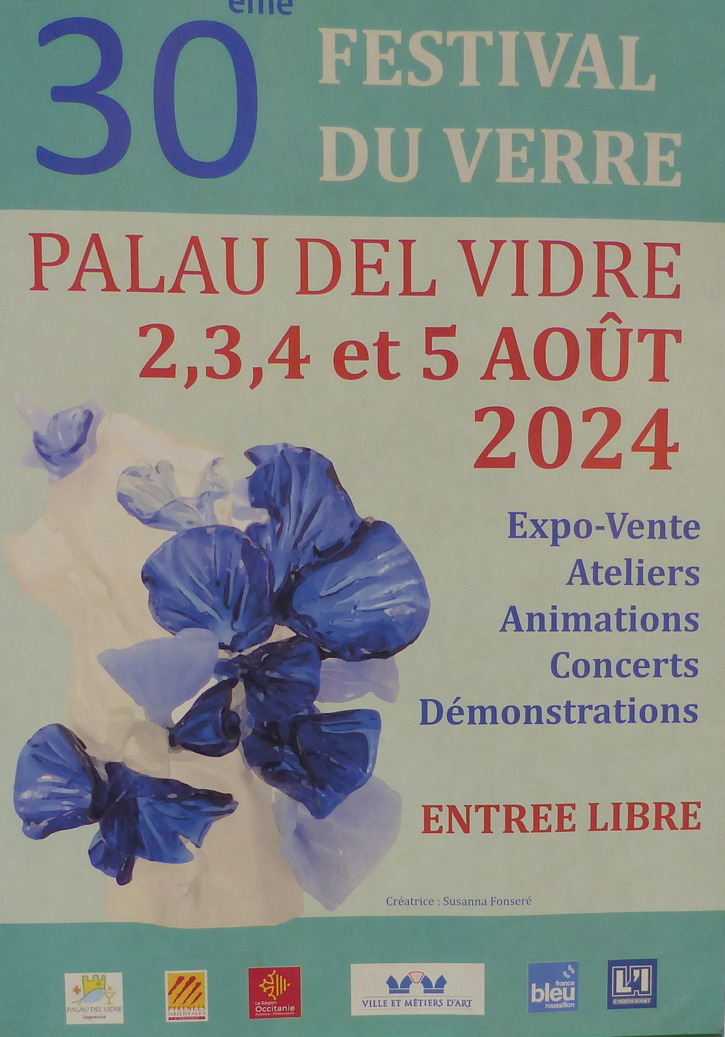 Programme du 30ème festival du verre à Palau del Vidre