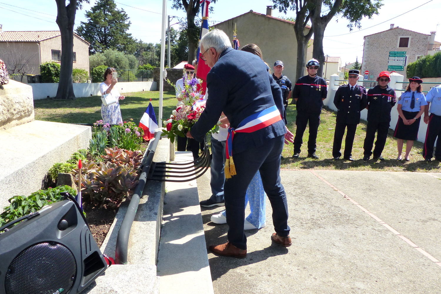 Cérémonie au monument aux morts et fête du 14 juillet à Sorède