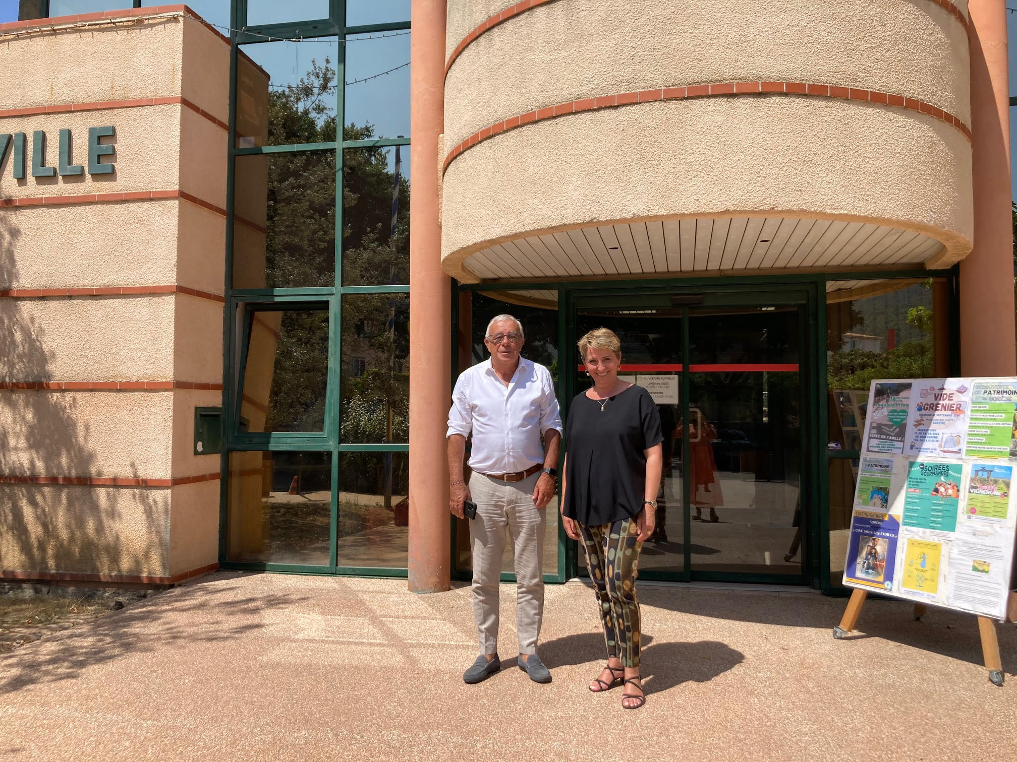 Visite de la sénatrice des Pyrénées Orientales Lauriane Josende à Sorède