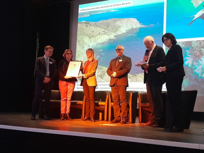 renouvellement du prestigieux label international, décerné par l’Union Internationale pour la Conservation de la Nature « Liste verte des aires protégées et conservées » pour la Réserve Marine Cerbère-Banyuls, gérée par le Département des Pyrénées-Orientales