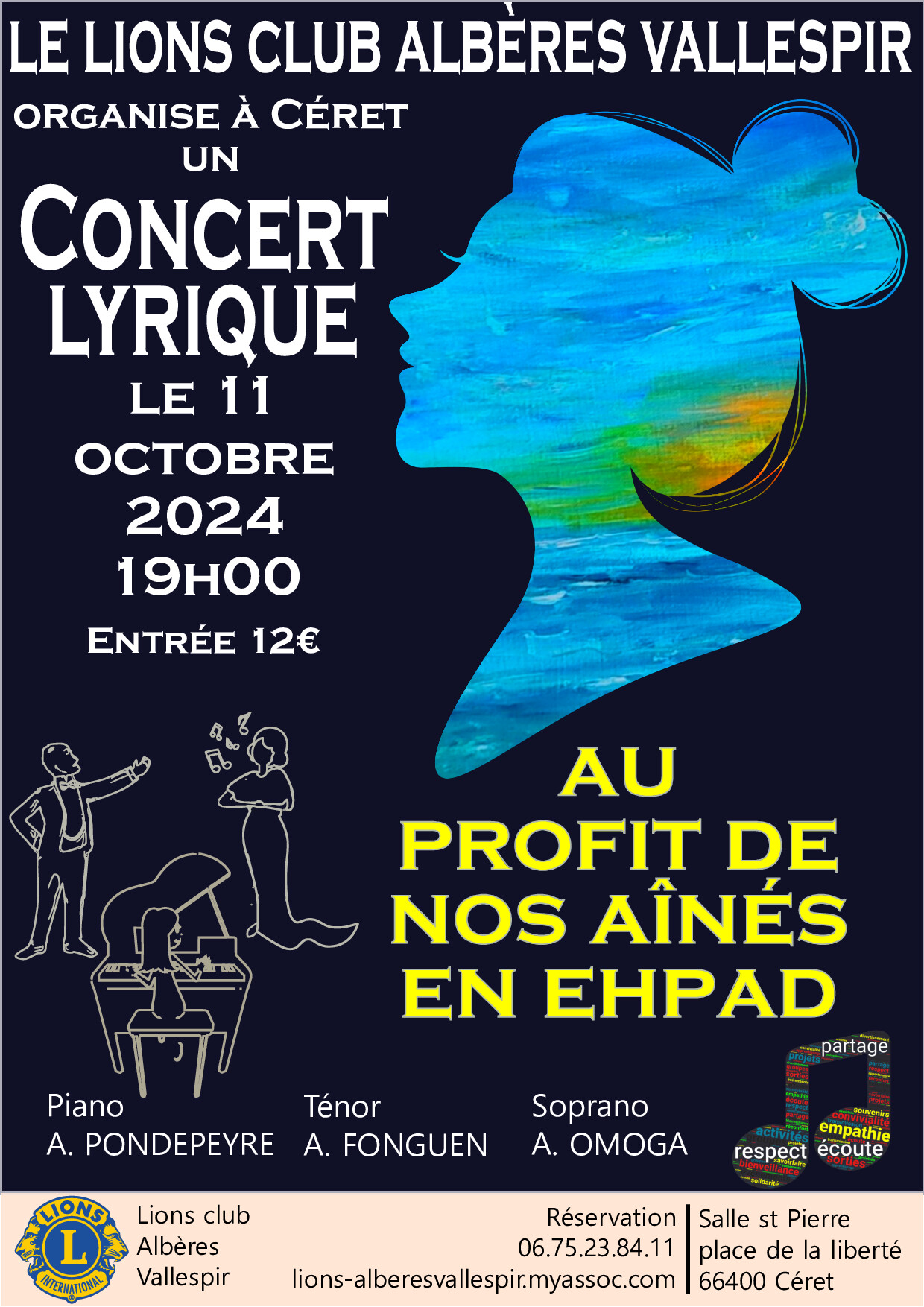 Concert lyrique au profit de nos aînés à Céret