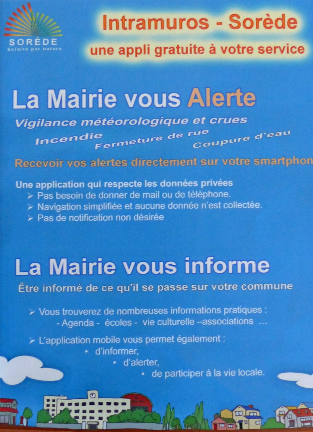 « Intramuros » une application gratuite d’alerte sur votre smartphone pour la commune de Sorède