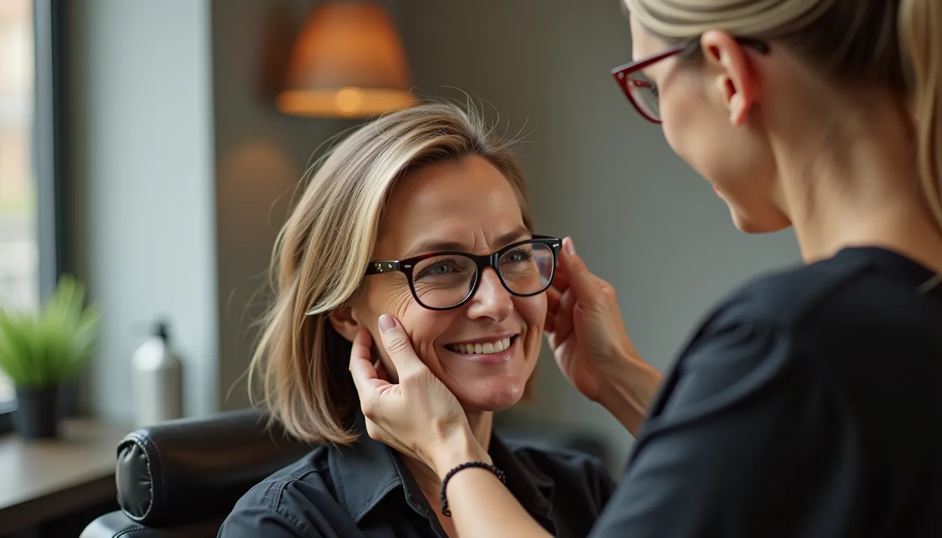 5 coiffures anti-âge pour femmes de 50+ à lunettes : 68% les adoptent en 5 minutes