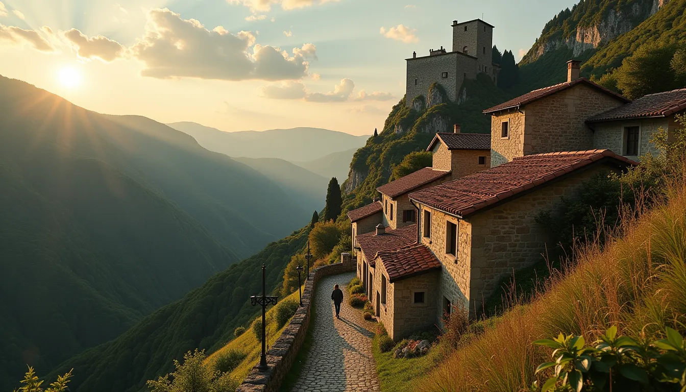 Ce village médiéval à 700 m d’altitude où nature et patrimoine millénaire s’entremêlent dans les Pyrénées