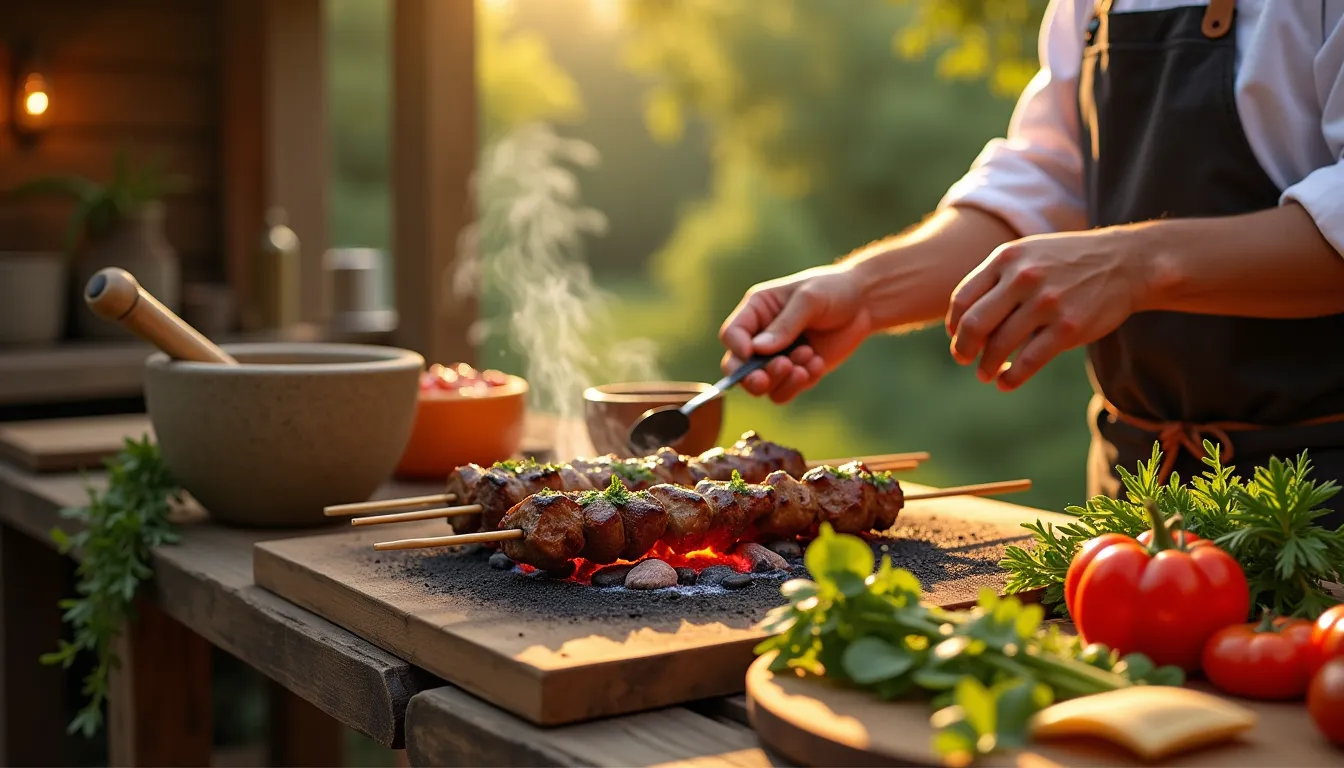 Brochettes d’agneau au romesco : la recette catalane du 21e siècle en 3 étapes, entre tradition et modernité