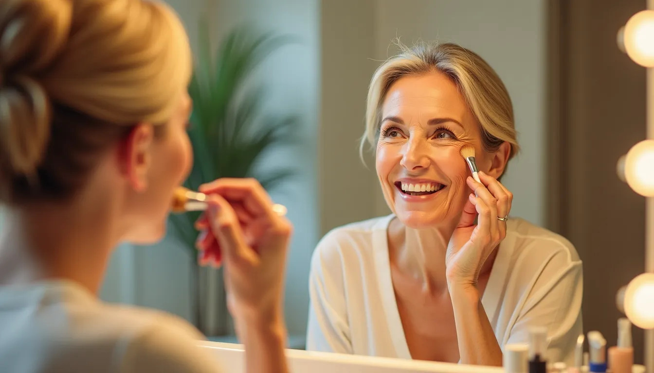 Maquillage naturel après 60 ans : 5 astuces simples pour un teint lumineux en 10 minutes