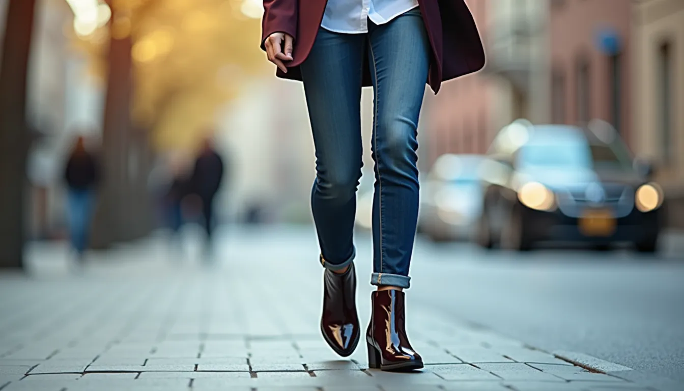 Ma nouvelle paire de bottines vernies : 3 looks chics pour briller cet hiver