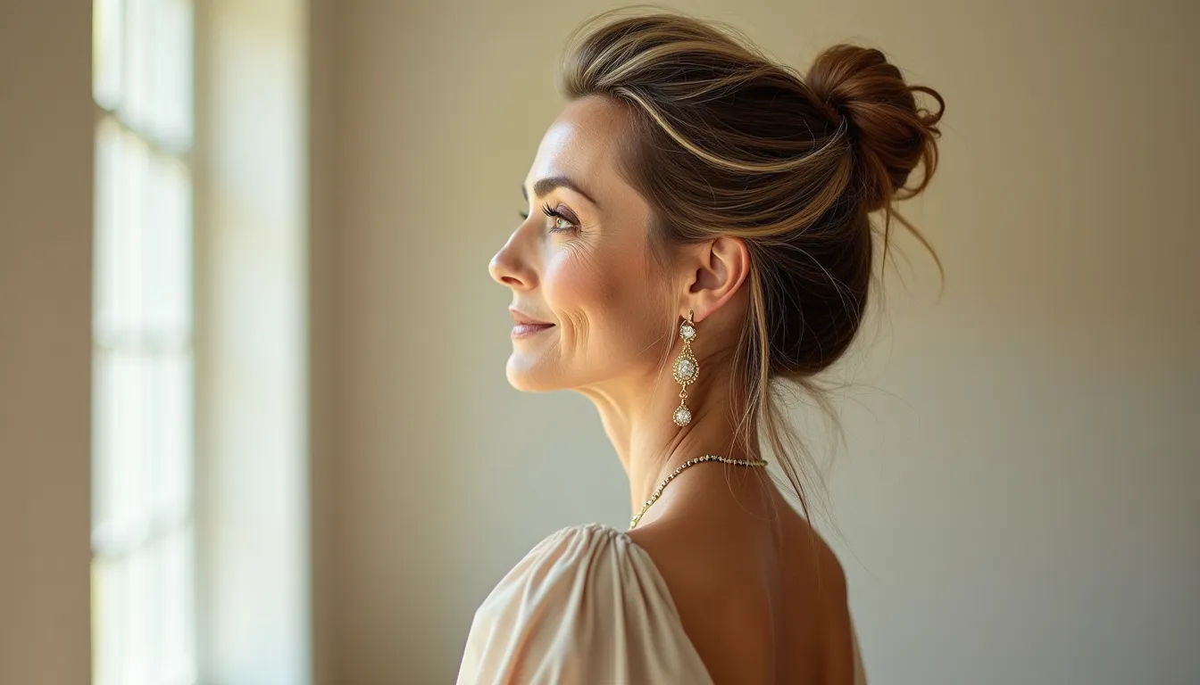 J’ai adopté le chignon flou bohème à 50 ans, et ma silhouette paraît 10 ans plus jeune (voici comment en 5 minutes)