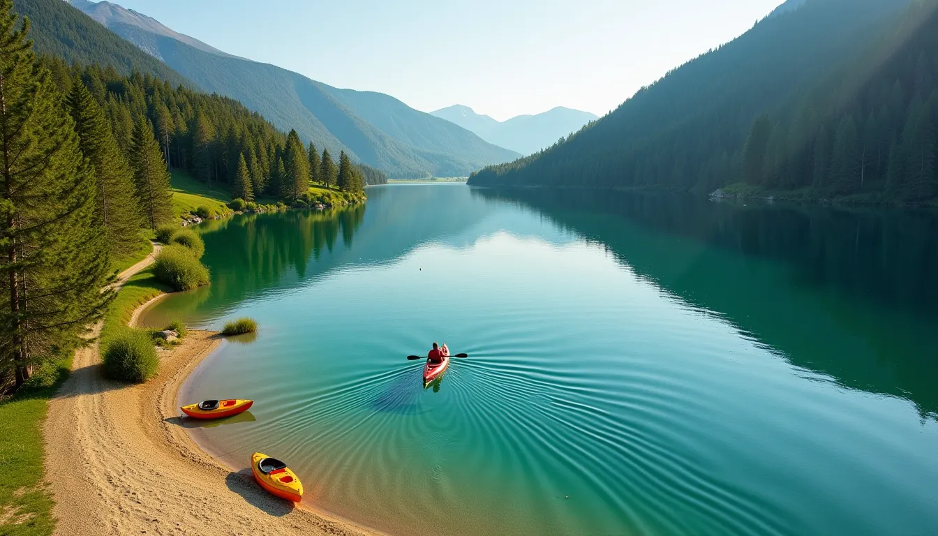 Ce lac vosgien à 660 mètres d’altitude offre 115 hectares de détente et d’activités nautiques