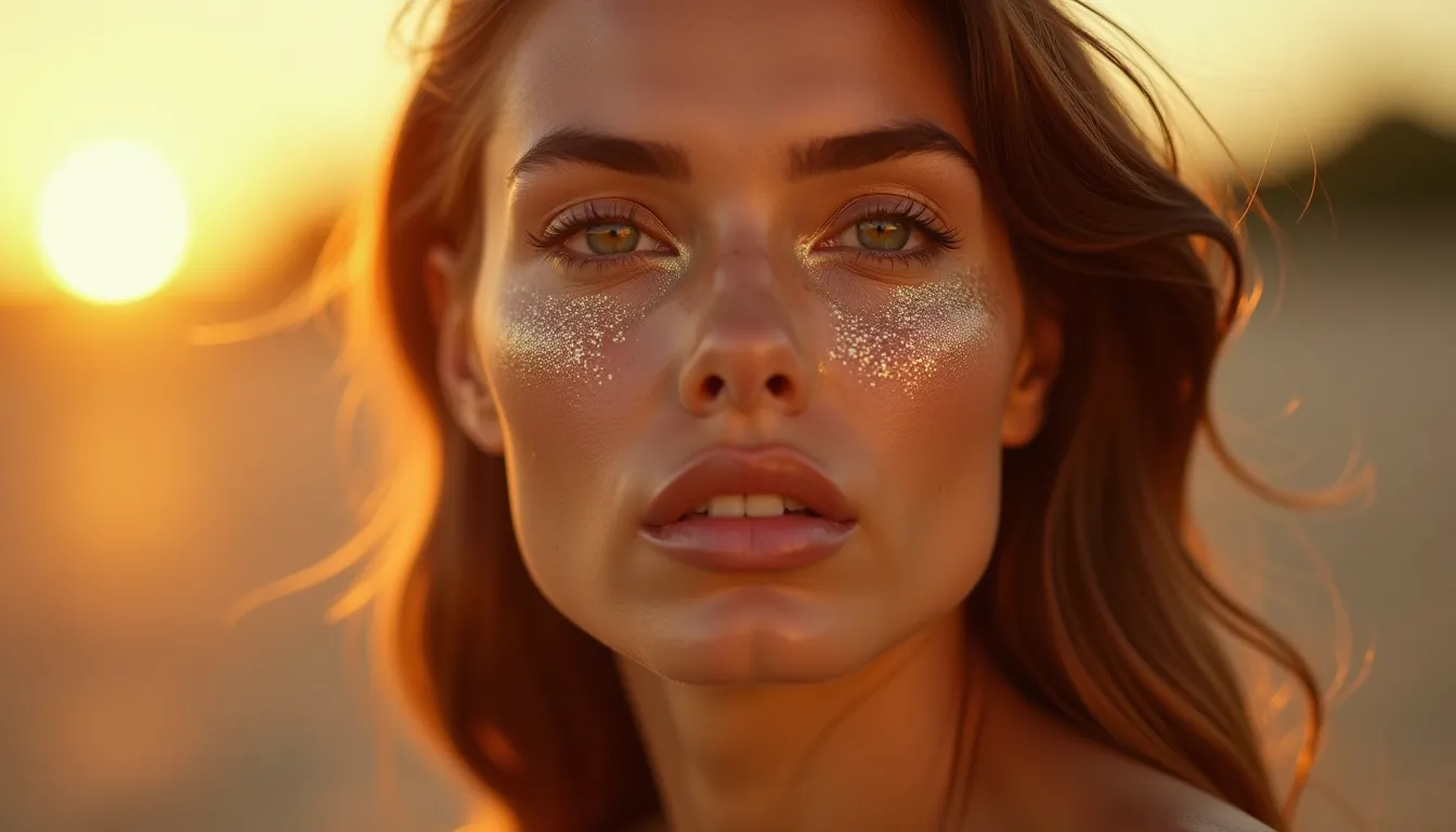 5 façons d’illuminer votre visage avec des paillettes biodégradables pour vos soirées d’été