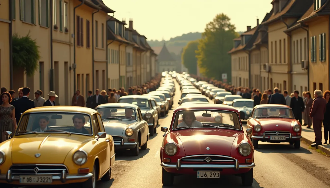 Ce coin de France où 1000 véhicules d’époque créent un embouteillage historique