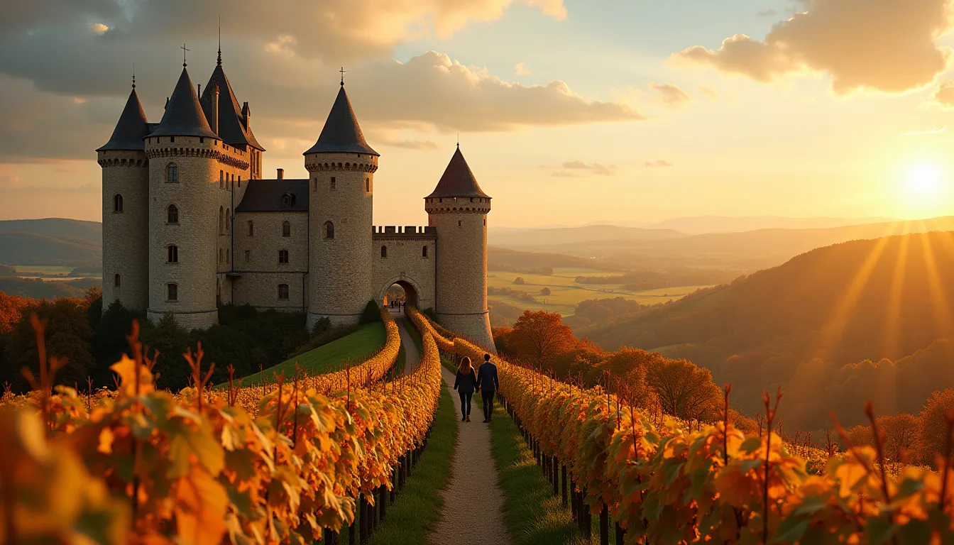 Ce château médiéval où les tours surveillent depuis 800 ans les vignobles de Bourgogne