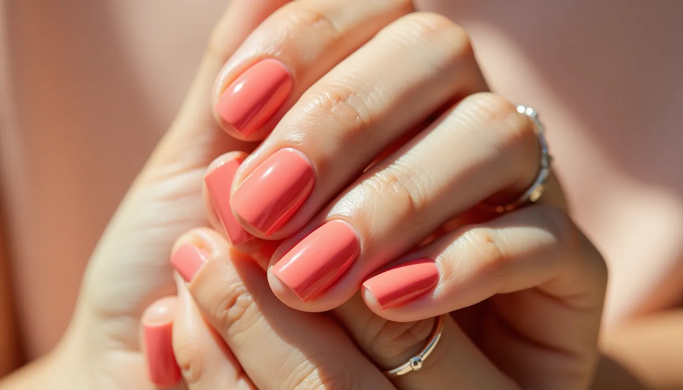 Ce vernis corail nacré efface 5 ans de vos mains en 4 étapes faciles