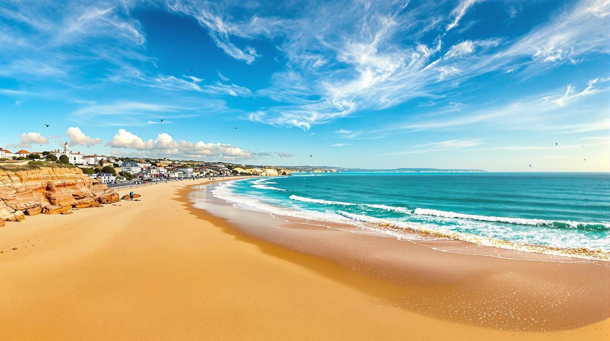 Cette plage bretonne de 1,4 km offre un panorama exceptionnel sur l’archipel des sept-îles